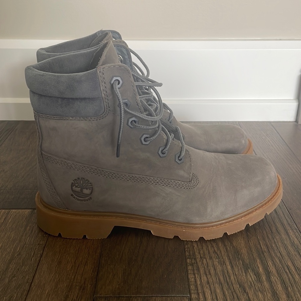 Charcoal grey Timberland boots